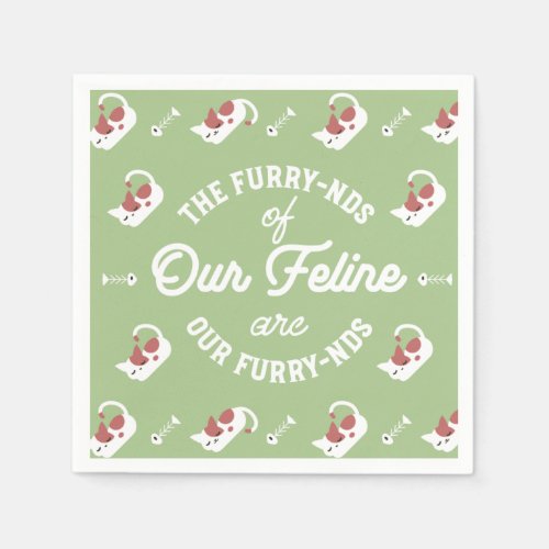 The Cat Friends Cute Pun Napkins