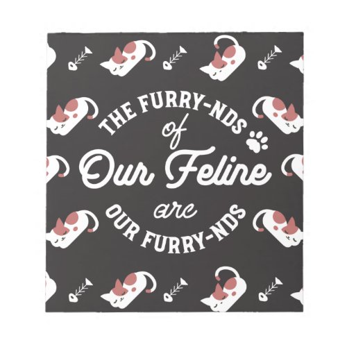 The Cat Friends Cute Pun Notepad