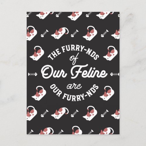 The Cat Friends Cute Pun Postcard