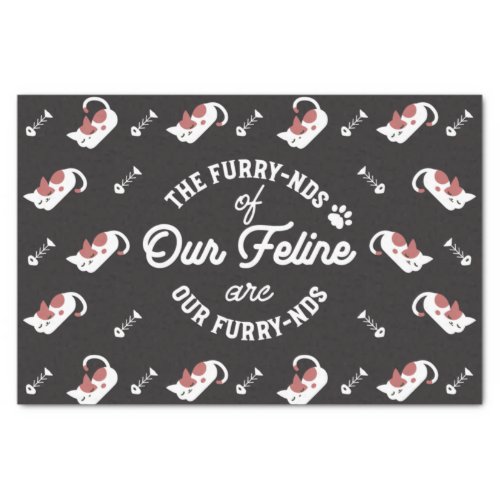 The Cat Friends Cute Pun Tissue Paper