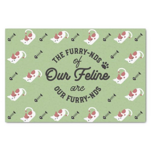 The Cat Friends Cute Pun Tissue Paper