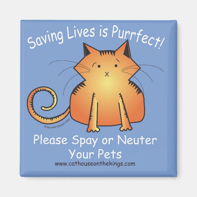 The Cat House on the Kings Spay and Neuter Magnet (Front)