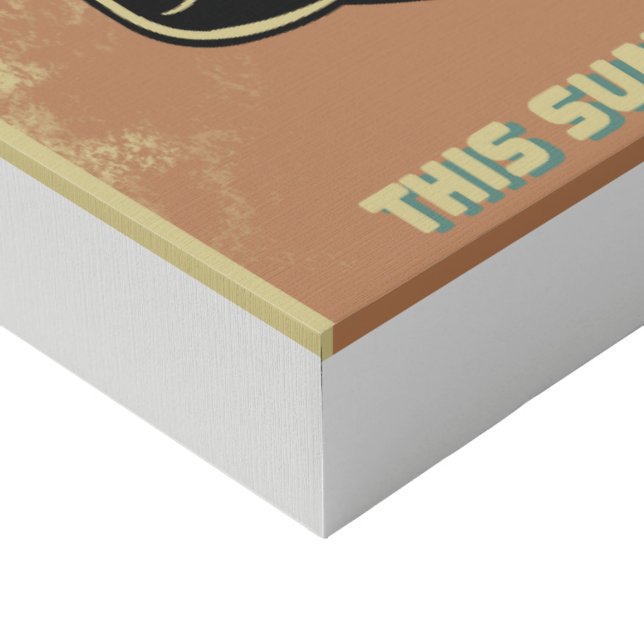 The cat in black faux canvas print (Corner)