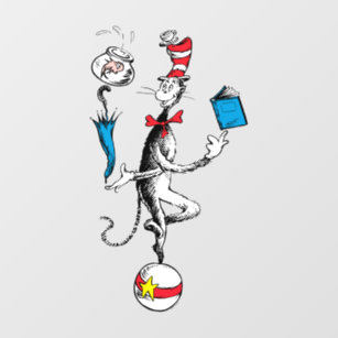 The Cat in the Hat Balancing Act Wall Decal