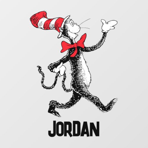The Cat in the Hat Cat Walk  Add Your Name Wall Decal