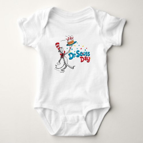 The Cat in the Hat  Dr Seuss Day Baby Bodysuit