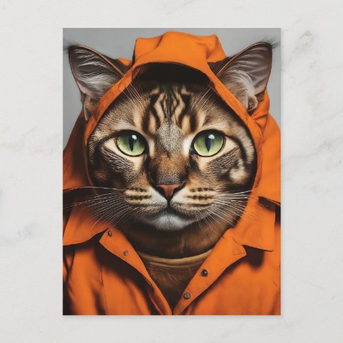 The Cat in the Hood Postcard