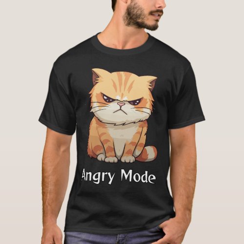 the cat is angry T_Shirt
