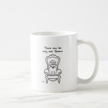 The Cat Is The Queen Coffee Mug by FunkyChicDesigns at Zazzle