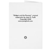 The cat just has to smell the beautiful peonies. (Back)