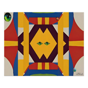 The Cat - Ken Gage Abstract Poster