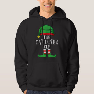 The Cat Lover Elf Christmas Family Matching Group Hoodie