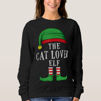 The Cat Lover Elf Christmas Family Matching Group Sweatshirt