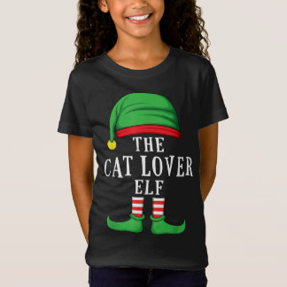 The Cat Lover Elf Christmas Family Matching Group T-Shirt