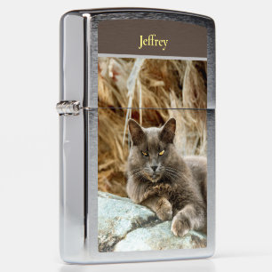 The Cat Pillow Case Zippo Lighter