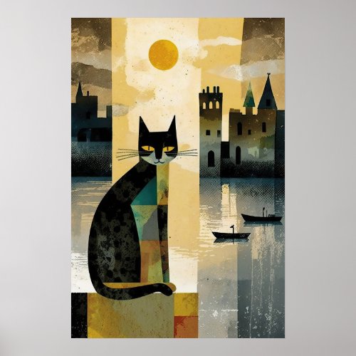 The Cats Castle View  Poster