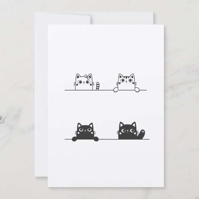 the cat says : wait, i can't see any problem here save the date (Front)
