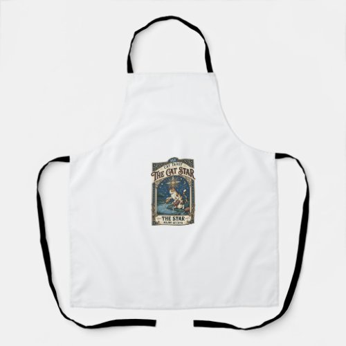 The Cat Star Cat Tarot Card Major Arcana Vintage V Apron