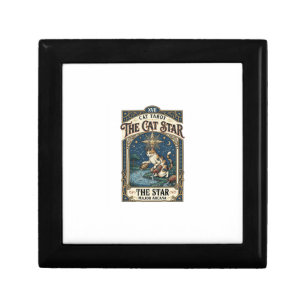 The Cat Star Cat Tarot Card Major Arcana Vintage V Gift Box
