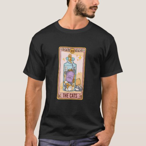 The Cat Tarot Card Funny Cat Lover Cat Mom Cat Mam T_Shirt