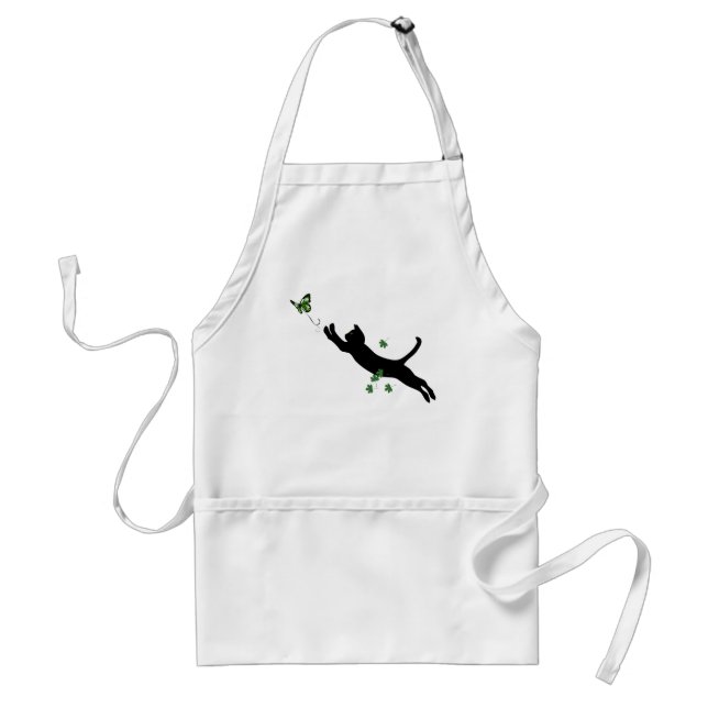 The Cat & The Butterfly Adult Apron (Front)