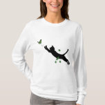 The Cat &amp; The Butterfly T-shirt at Zazzle