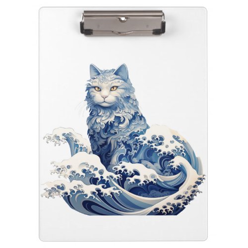 The Cat Wave Off Kanagawa Clipboard