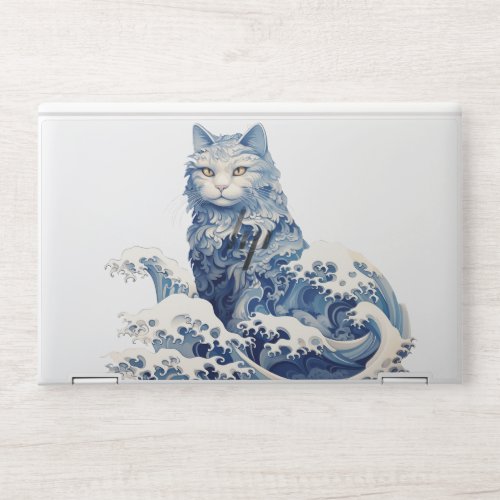 The Cat Wave Off Kanagawa HP Laptop Skin