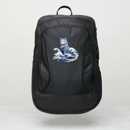 The Cat Wave Off Kanagawa Port Authority Backpack