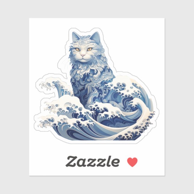 The Cat Wave Off Kanagawa Sticker (Sheet)