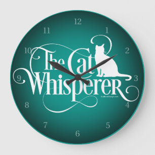 The Cat Whisperer Large Clock