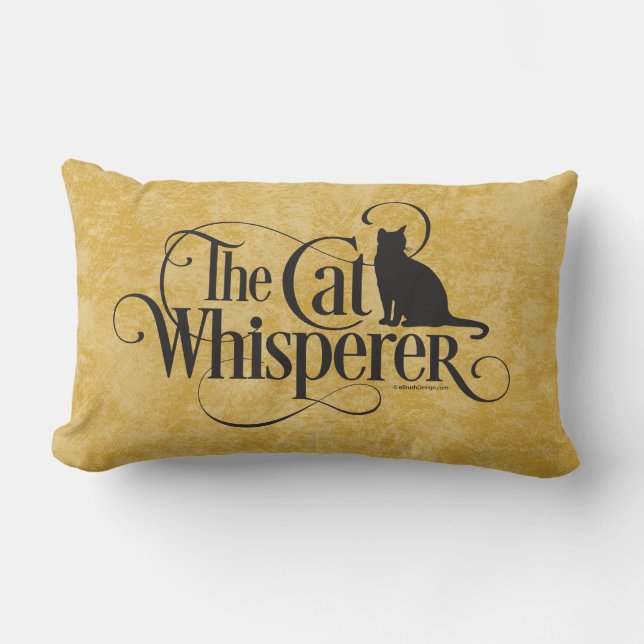 The Cat Whisperer Lumbar Pillow (Front)