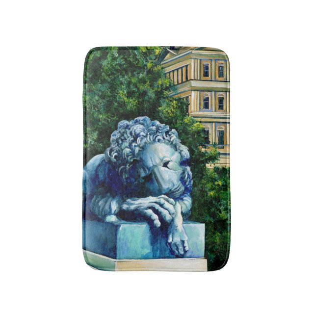 The Cat who ate the Canary Bathroom Mat (Front Vertical)