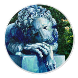 The Cat who ate the Canary Ceramic Knob