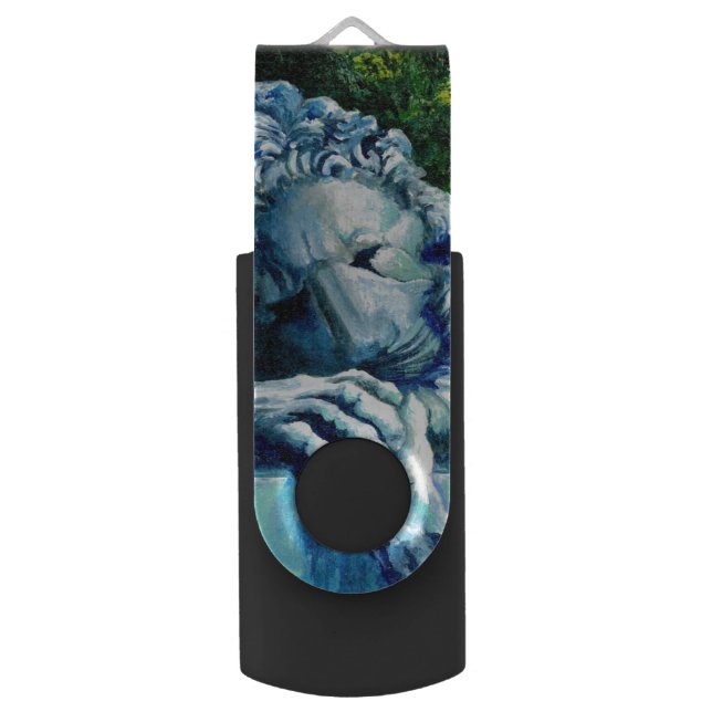 The Cat who ate the Canary Flash Drive (Front Vertical)