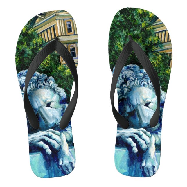 The Cat who ate the Canary Flip Flops (Footbed)