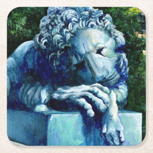 The Cat Who ate the Canary Washington DC Square Paper Coaster