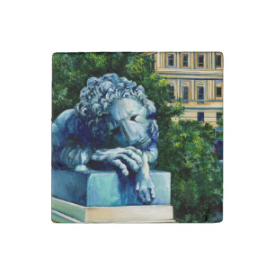 The Cat, Who ate the Canary, Washington DC Stone Magnet