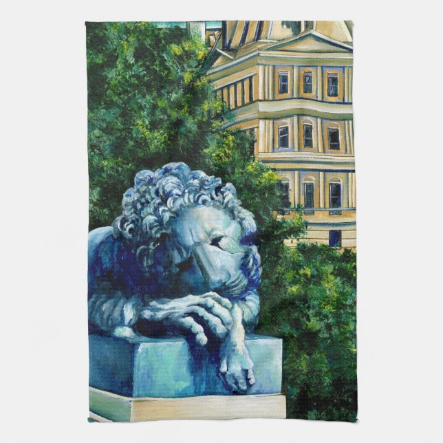 The Cat who eat the Canary Kitchen Towel (Vertical)