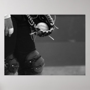 The Catcher - Black and White Poster