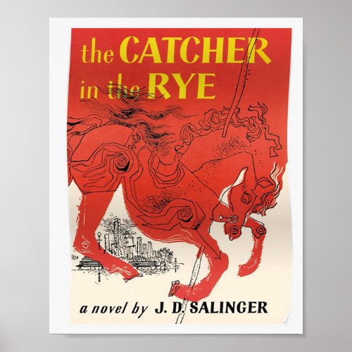 THE CATCHER IN THE RYE by JD SALINGER Poster
