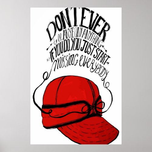 The Catcher in the Rye Quote Idea Poster