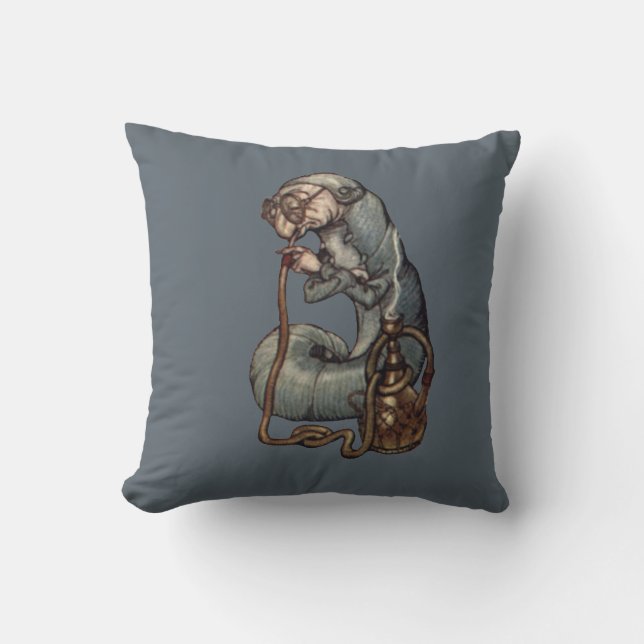The Caterpillar by Arthur Rackham Throw Pillow (Front)