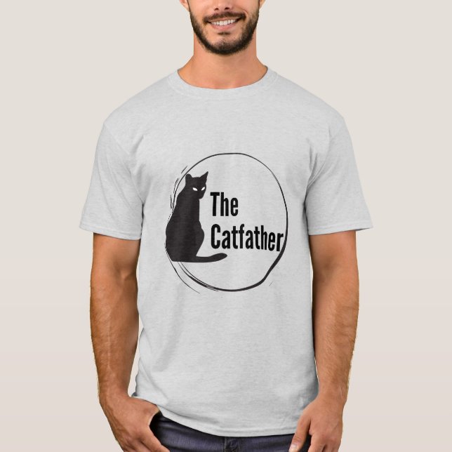 The Catfather, Cat lover, Team Cat T-Shirt (Front)