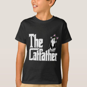 The Catfather Funny Kitten Cat Dad Fur Papa Daddy T-Shirt