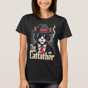 The Catfather Tuxedo Cat Dad Happy Father Day Gift T-Shirt