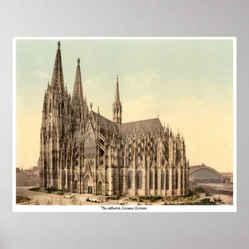 The cathedral Cologne Germany Poster