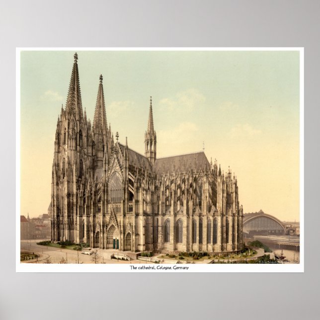 The cathedral, Cologne, Germany Poster (Front)