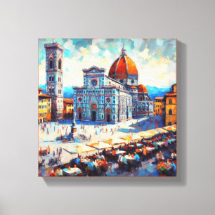 The Cathedral of Florence, Canvas Print