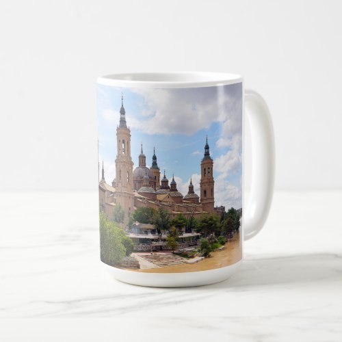 The Cathedral of Our Lady of the Pillar and Ebro Coffee Mug
